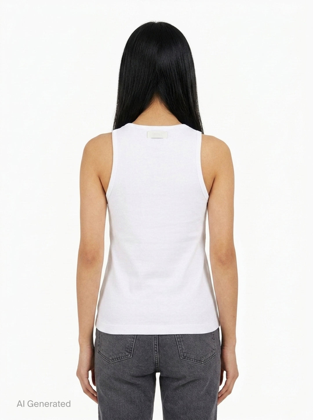 Cherry Print Rib Tank | Ganni | Club21 - back