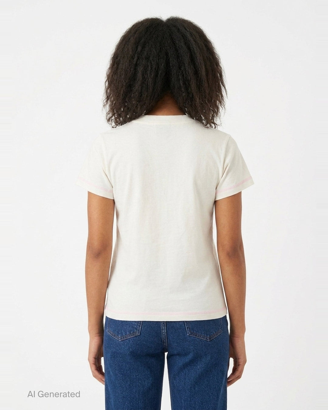 Horse Graphic Baby Tee | Ganni | Club21 - back