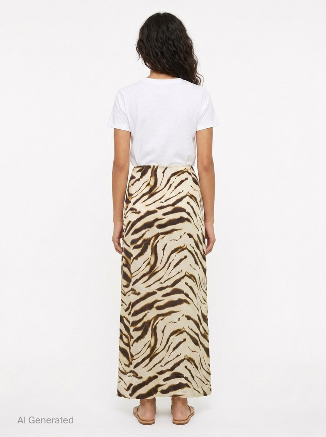 Shibori Organza Printed Skirt | Ganni | Club21 - back