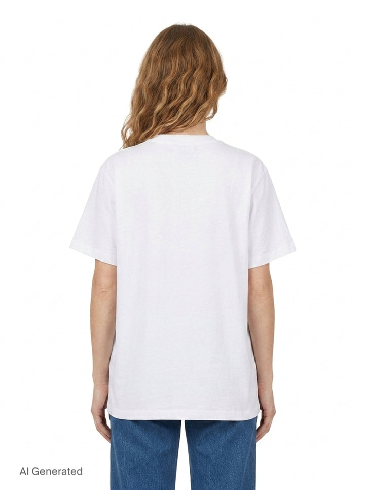 Strawberry Graphic Cotton Tee | Ganni | Club21 - back
