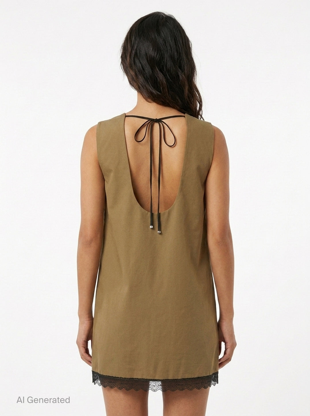 Workwear Canvas Boxy Mini Dress | Ganni | Club21 - back