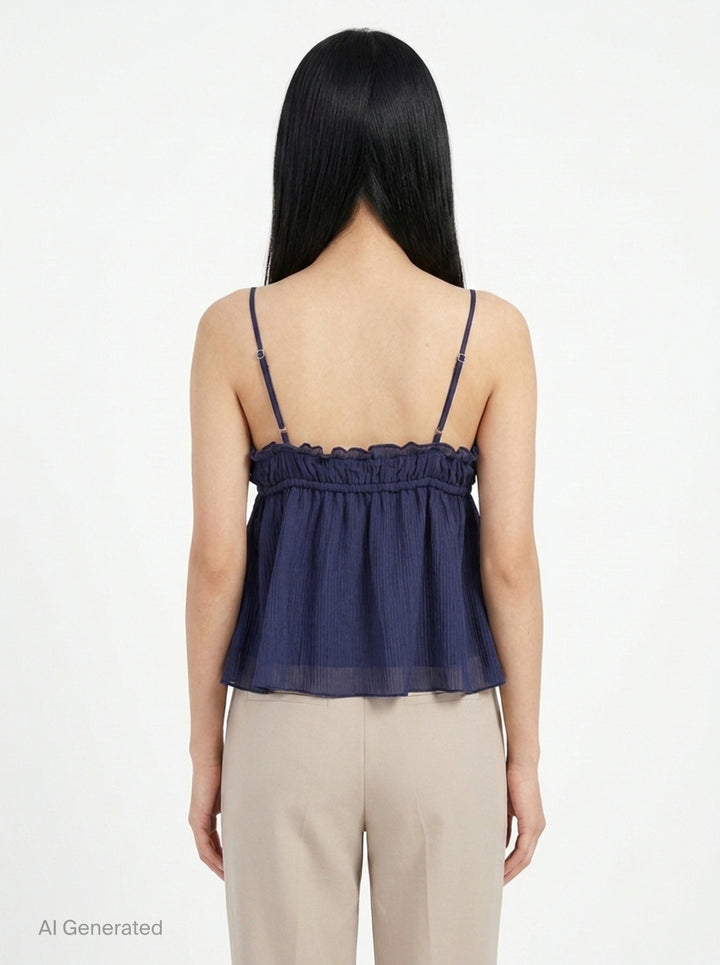 Shirred Crinkle Bustier Top | Glowny | Club21 - back