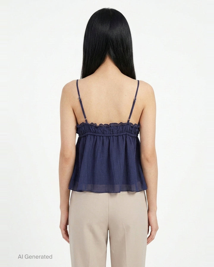 Shirred Crinkle Bustier Top | Glowny | Club21 - back