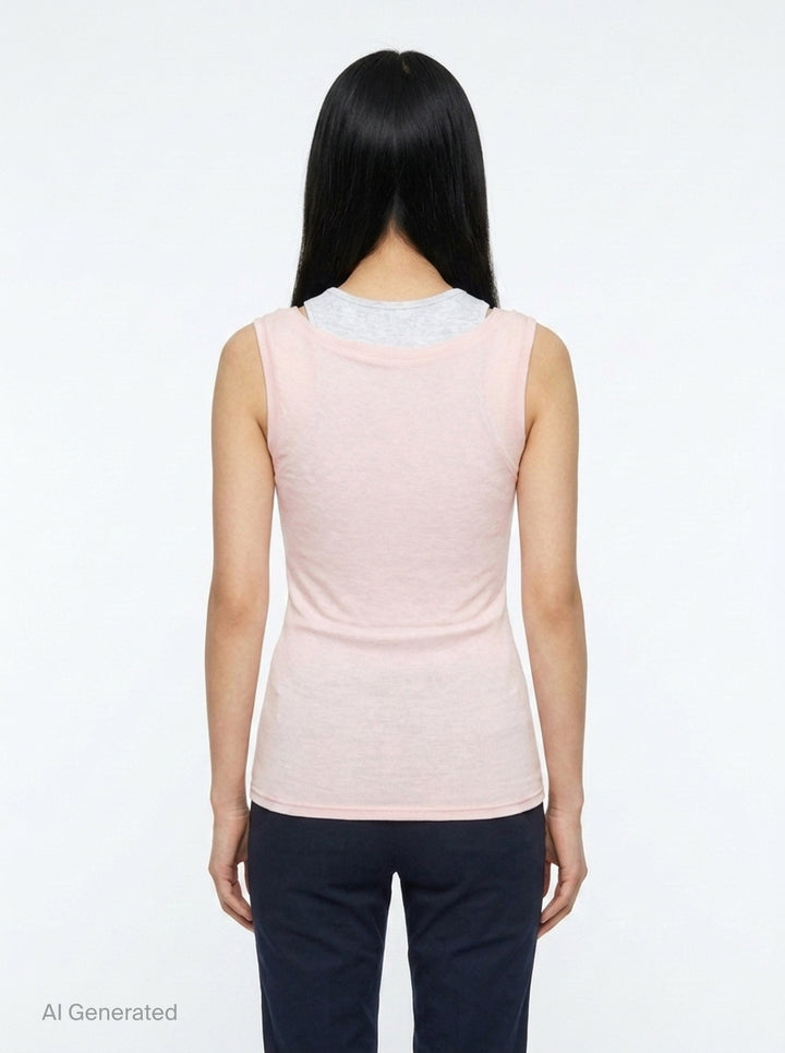 Soft Layered Scoop Top | Glowny | Club21 - back