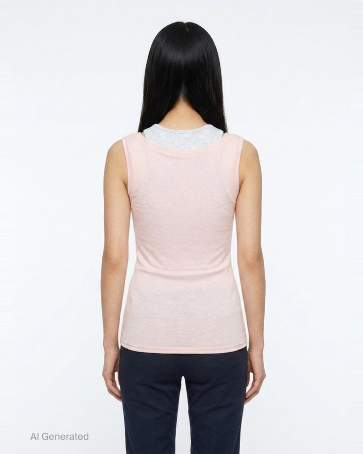 Soft Layered Scoop Top | Glowny | Club21 - back