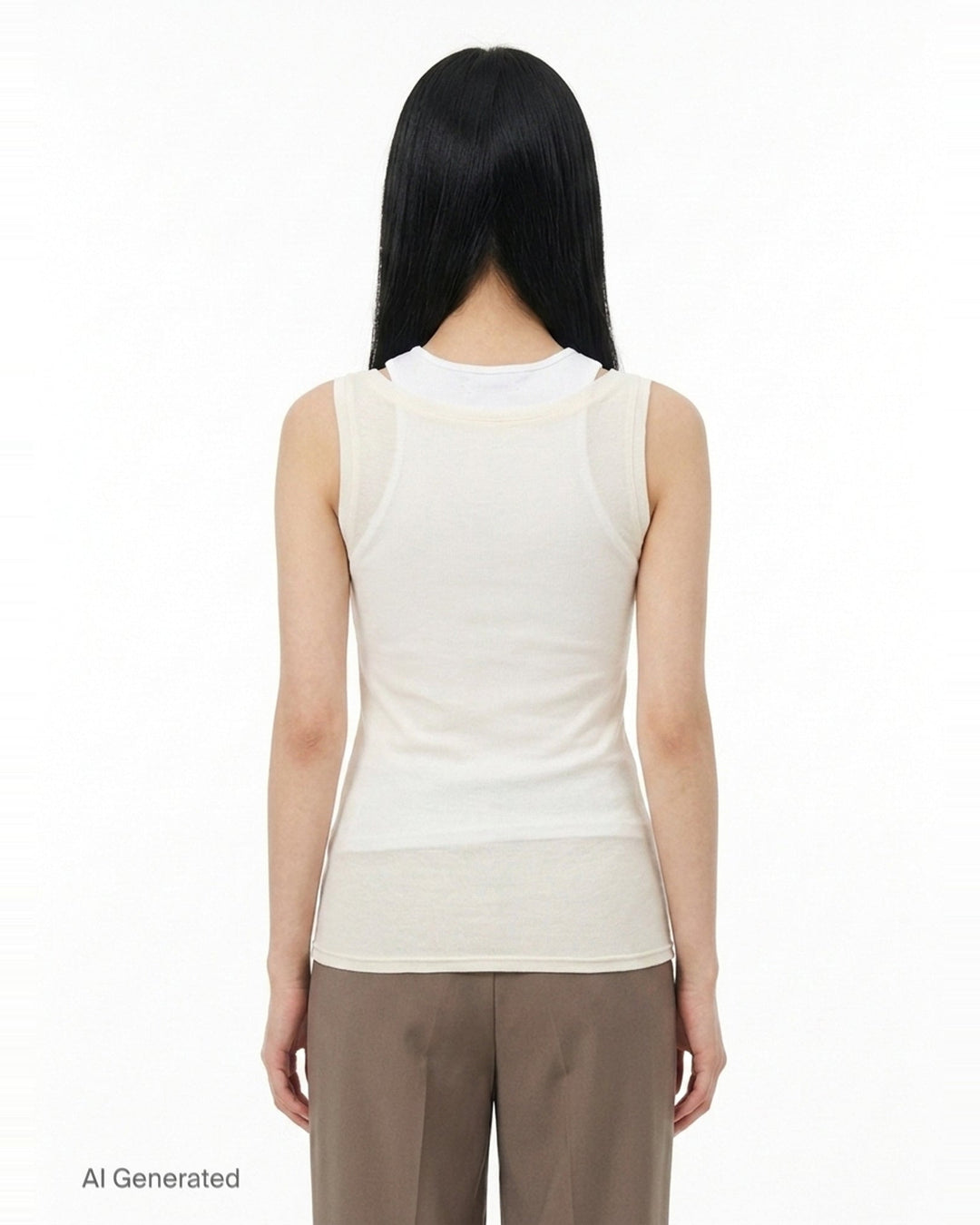 Soft Layered Scoop Top | Glowny | Club21 - back