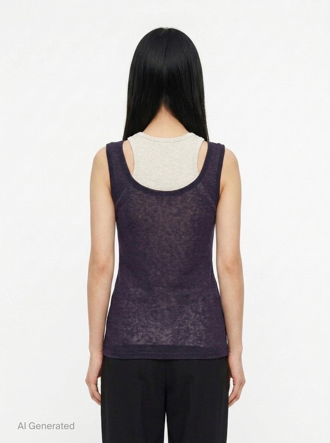 Soft Layered Scoop Top | Glowny | Club21 - back