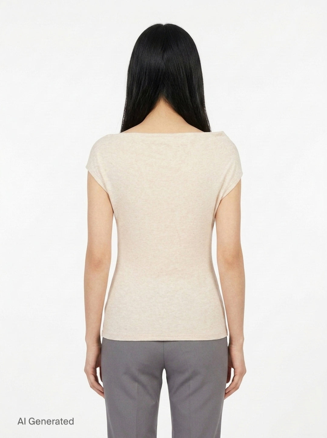 Tilt Drape Knit Top | Glowny | Club21 - back