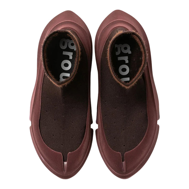 Club21 - grounds - Orca Dotted Lace Flocky Scratch Sneakers - SNEAKERS - Brown