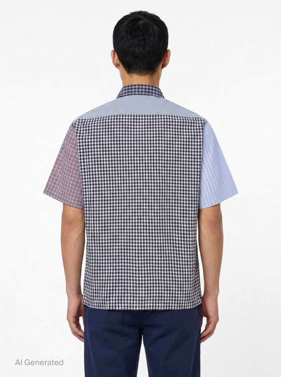 Crazy Check Short Sleeve Shirt | Human Made | Club21 - back