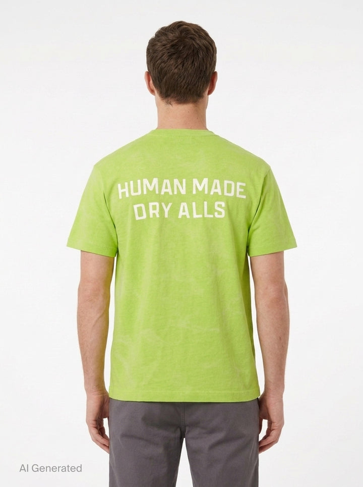Garment Dye Short Sleeve Tee | Human Made | Club21 - back