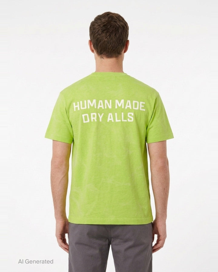 Garment Dye Short Sleeve Tee | Human Made | Club21 - back