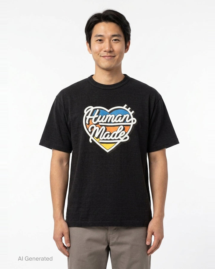 Heart Logo Graphic Tee | Human Made | Club21 - front