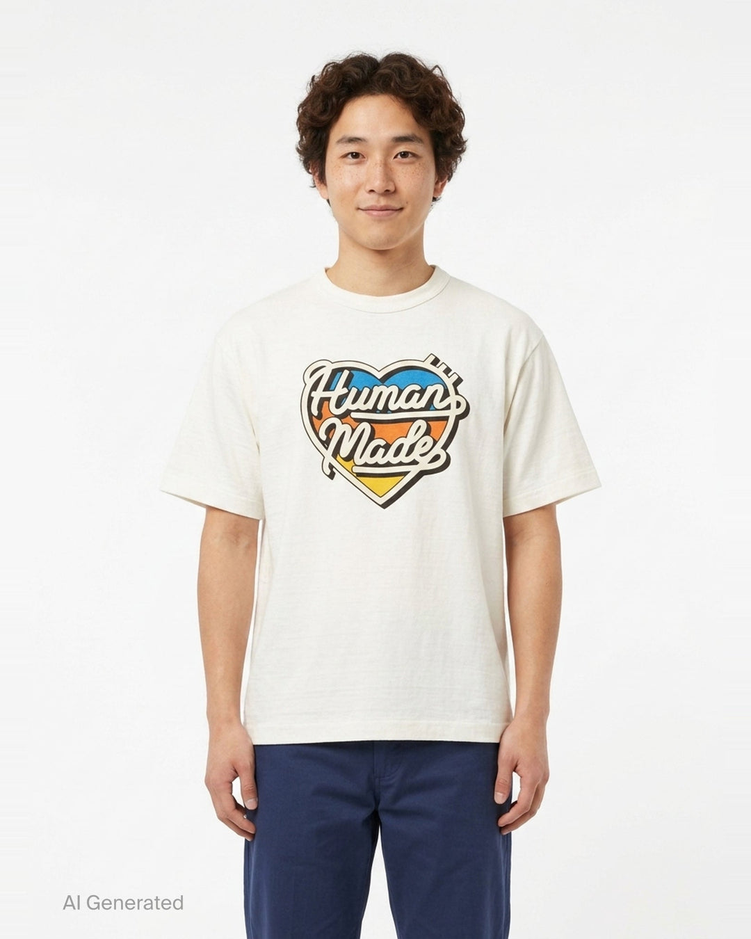 Heart Logo Graphic Tee | Human Made | Club21 - front