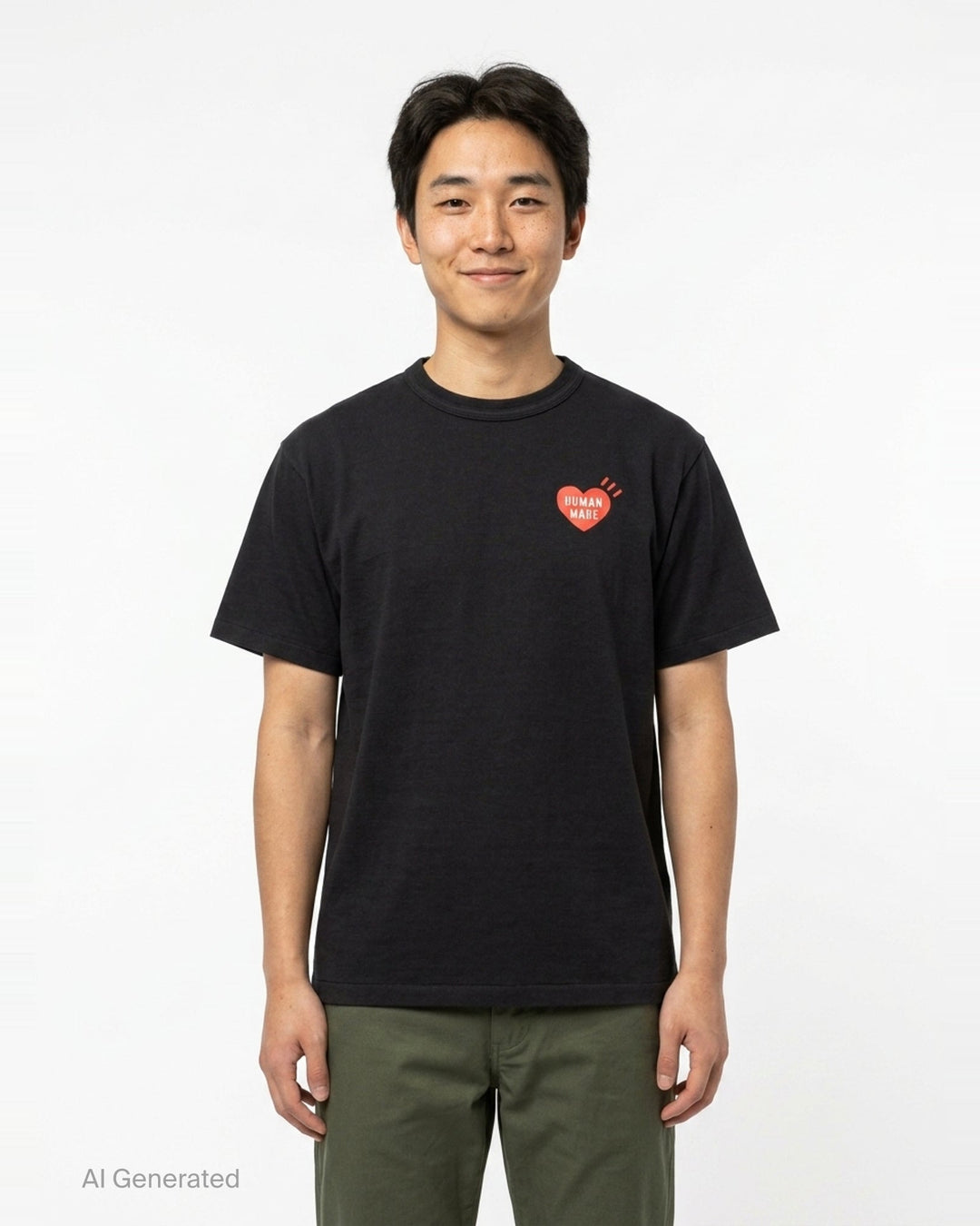 Heart Logo Graphic Tee | Human Made | Club21 - front