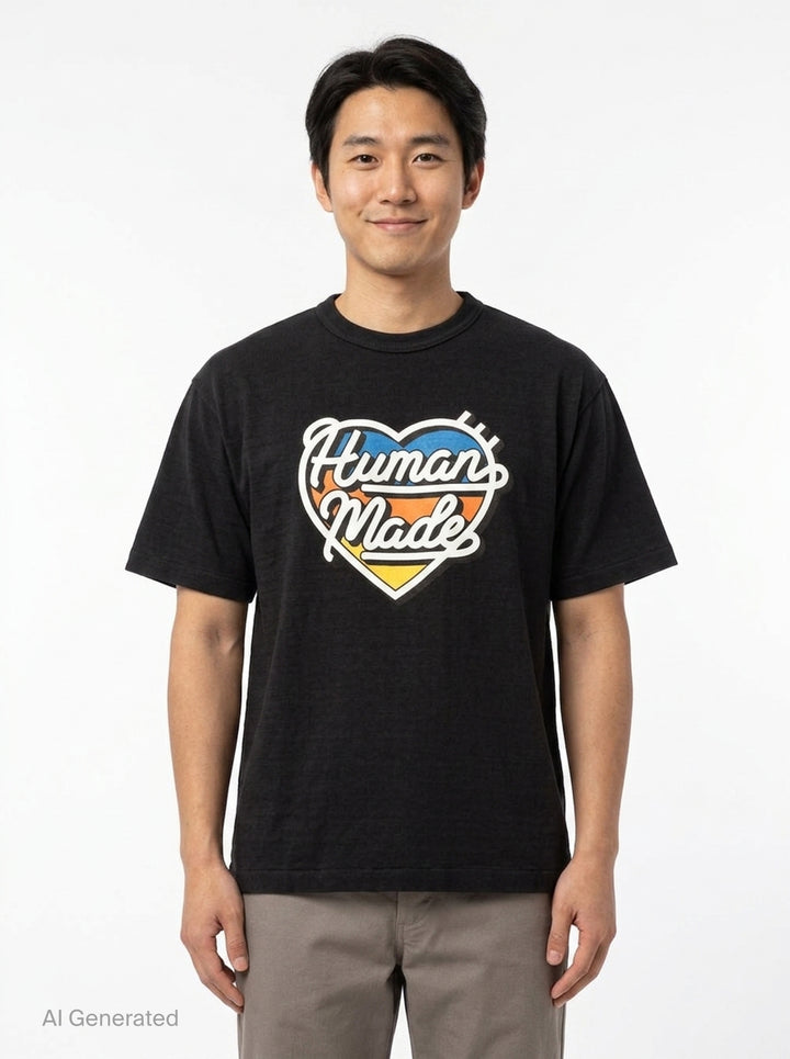 Heart Logo Graphic Tee | Human Made | Club21 - front