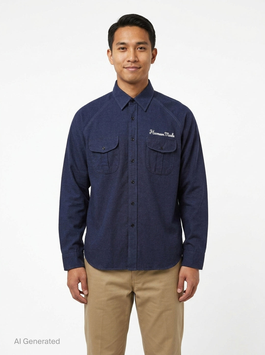 Long Sleeve Work Shirt | Human Made | Club21 - front