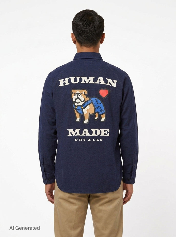 Long Sleeve Work Shirt | Human Made | Club21 - back