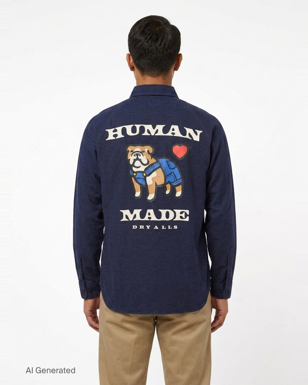 Long Sleeve Work Shirt | Human Made | Club21 - back