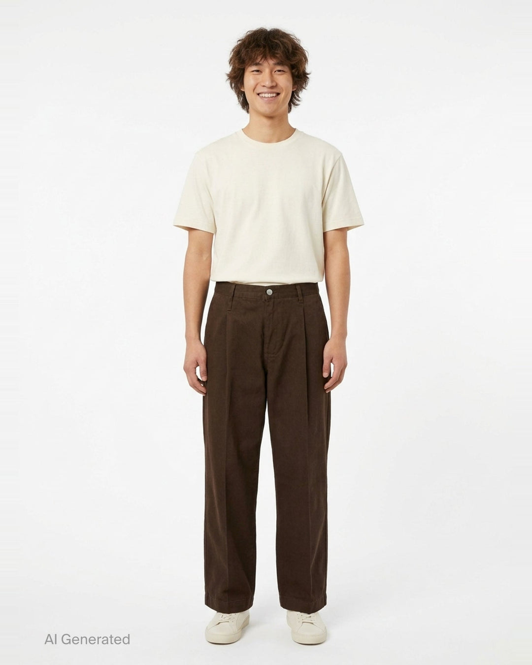 Human Made Skater Wide Leg Pants in black, featuring a high-rise waistband, double front pleats, and a relaxed wide-leg silhouette with stitched crease detail - front