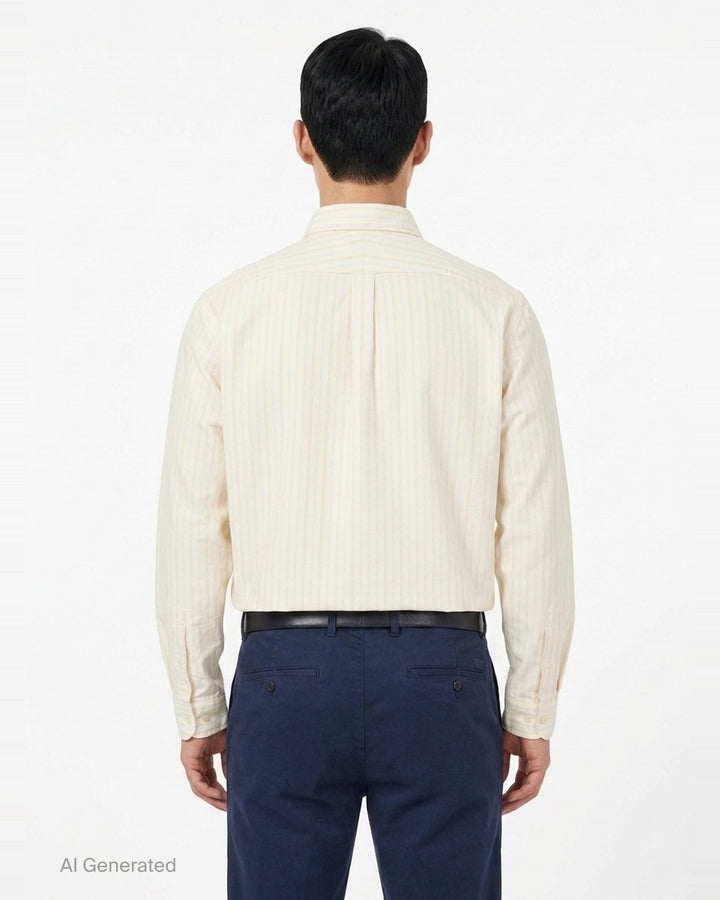 Stripe Oxford Button-Down Shirt | HUMAN MADE | Club21 - back