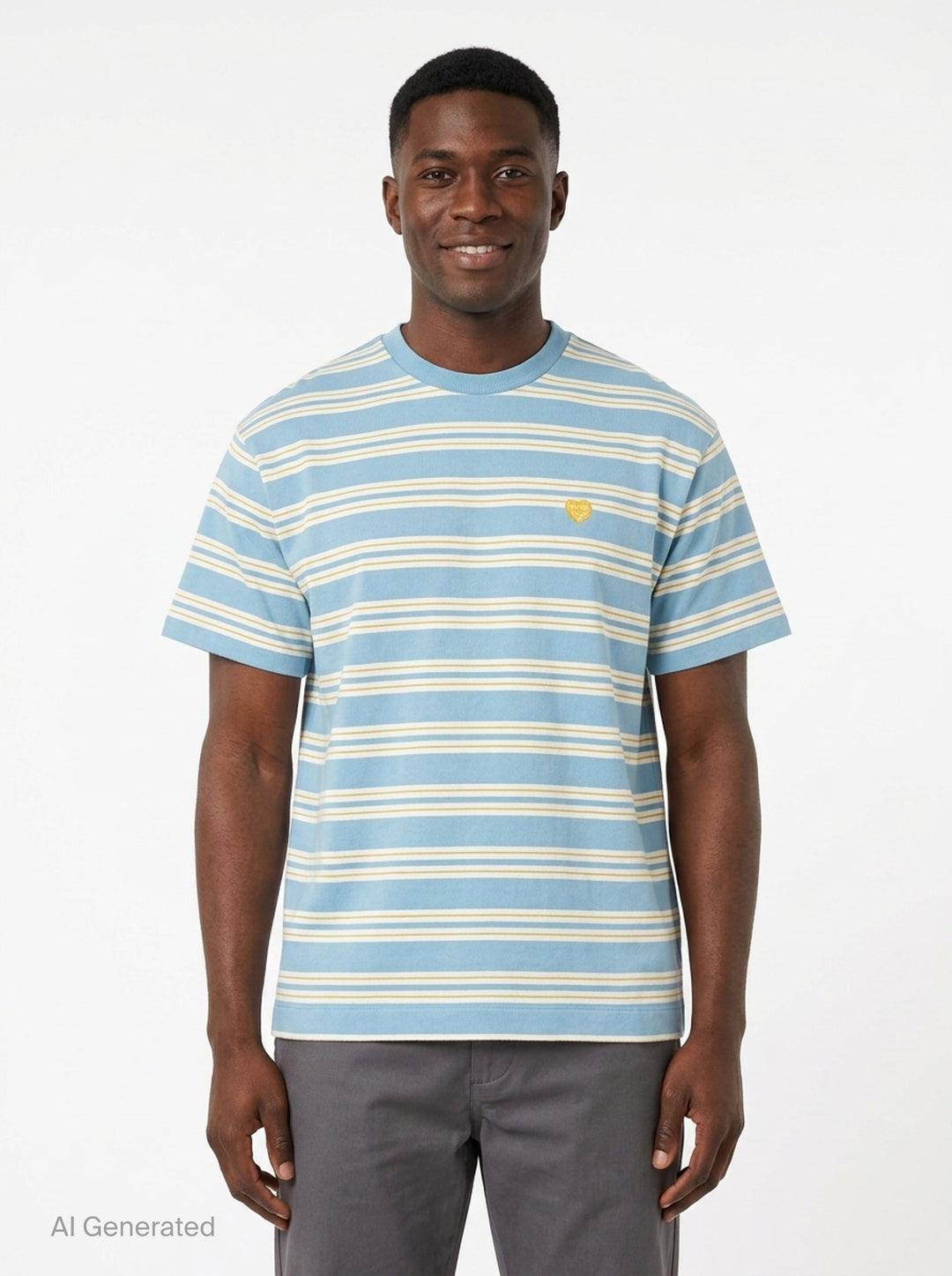 Striped Short Sleeve Tee | Human Made | Club21 - front