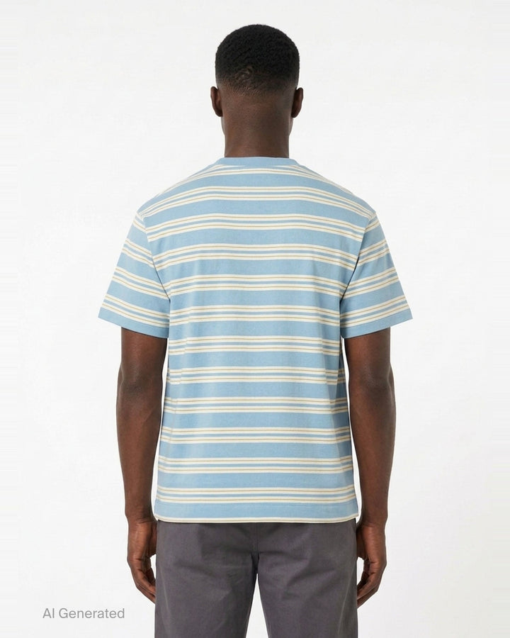 Striped Short Sleeve Tee | Human Made | Club21 - back