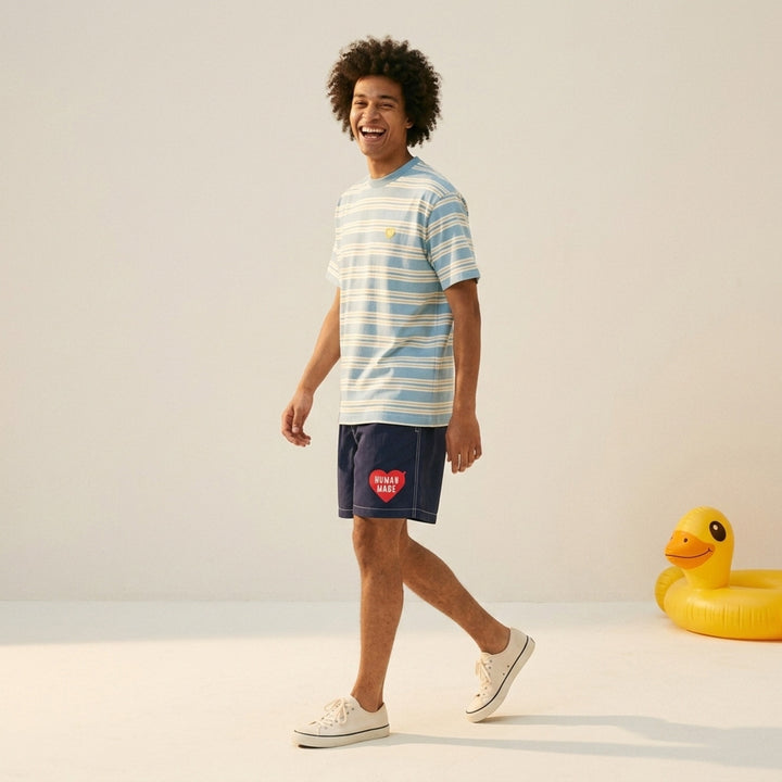 Striped Short Sleeve Tee | Human Made | Club21 - lifestyle