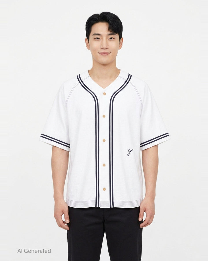 Baseball Short Sleeve Jersey | Jacquemus | Club21 - front