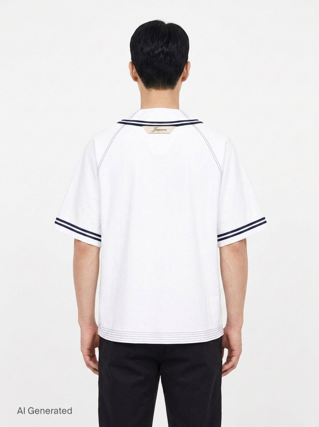 Baseball Short Sleeve Jersey | Jacquemus | Club21 - back