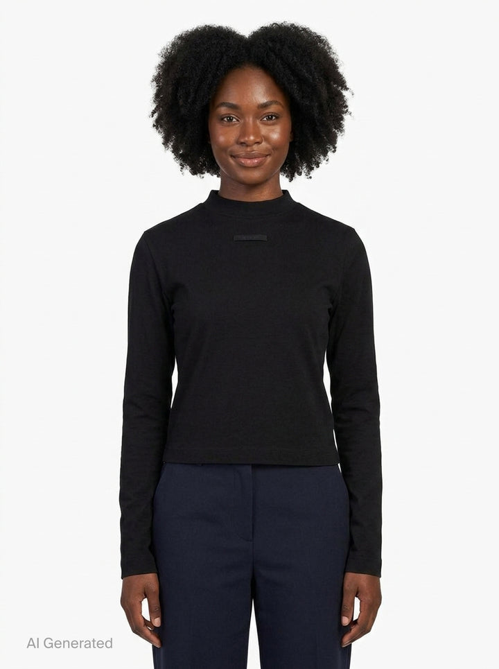Gros Grain Long Sleeve Tee | Jacquemus | Club21 - front