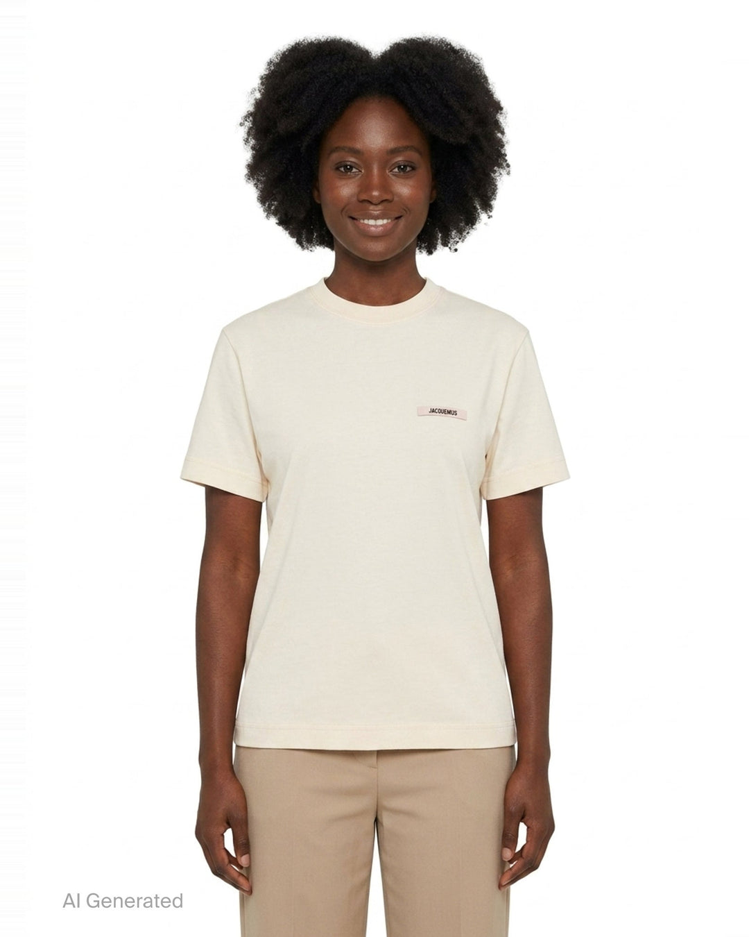 Gros Grain Short Sleeve Tee | Jacquemus | Club21 - front