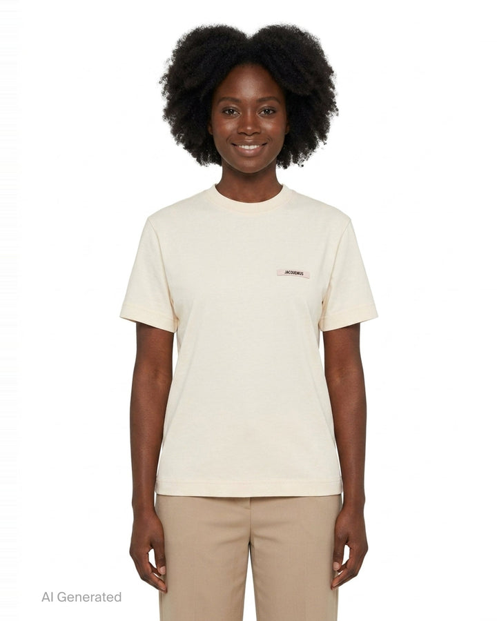 Gros Grain Short Sleeve Tee | Jacquemus | Club21 - front
