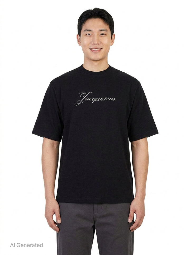 Script Logo Tee | Jacquemus | Club21 - front
