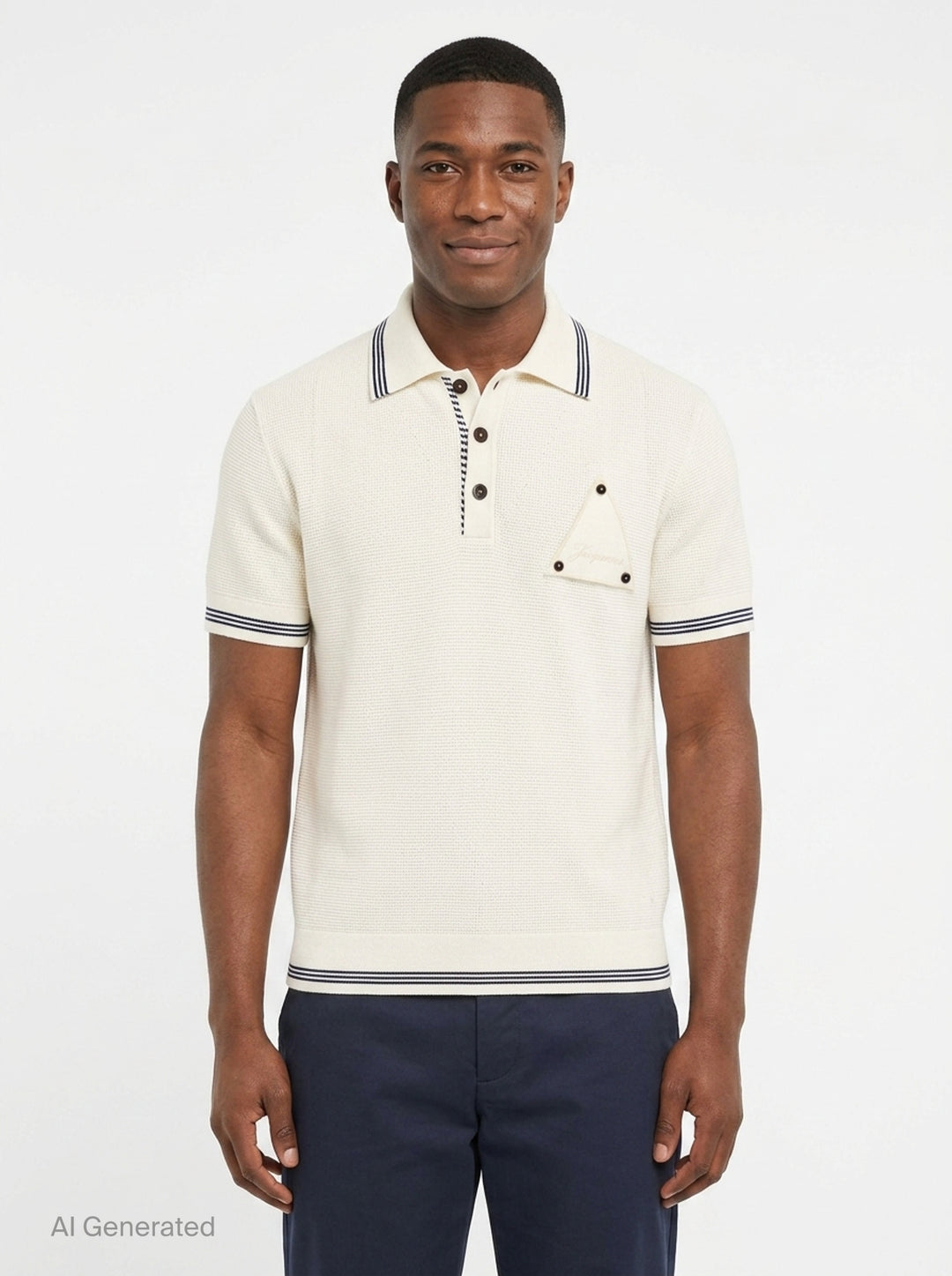 Voilier Knit Polo | Jacquemus | Club21 - front