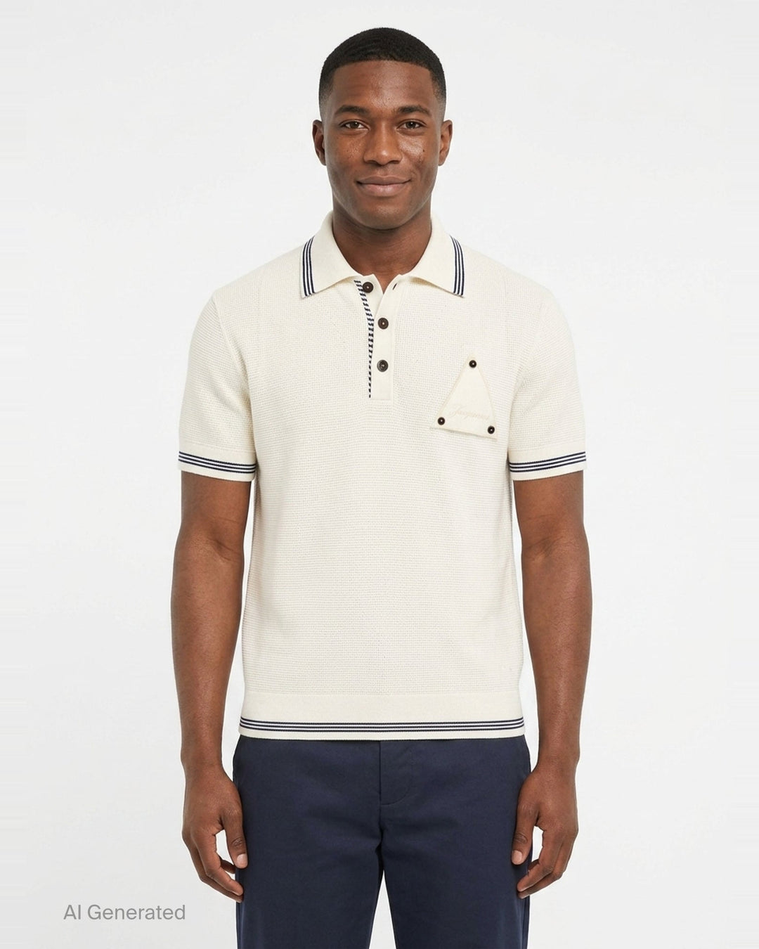 Voilier Knit Polo | Jacquemus | Club21 - front