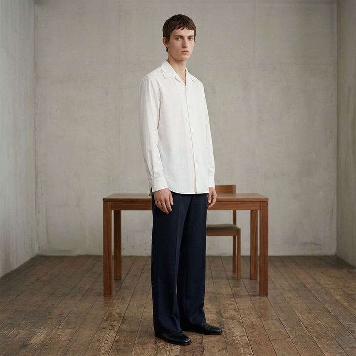 Crispy Washed Cotton Long Sleeve Shirt | Jil Sander | Club21 - lifestyle