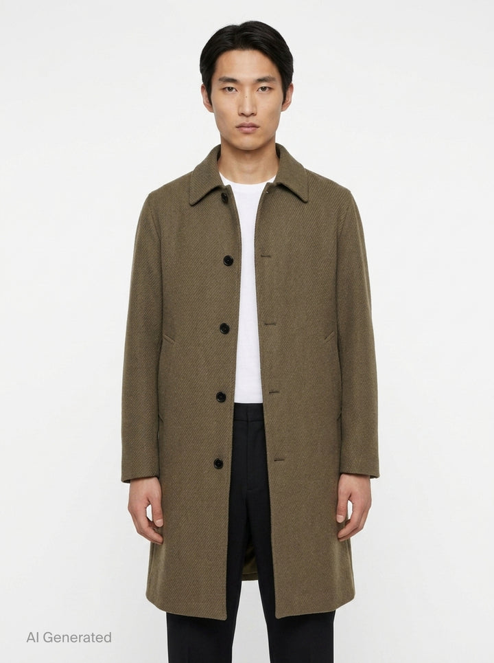 Double Split Overcoat | Jil Sander | Club21 - front