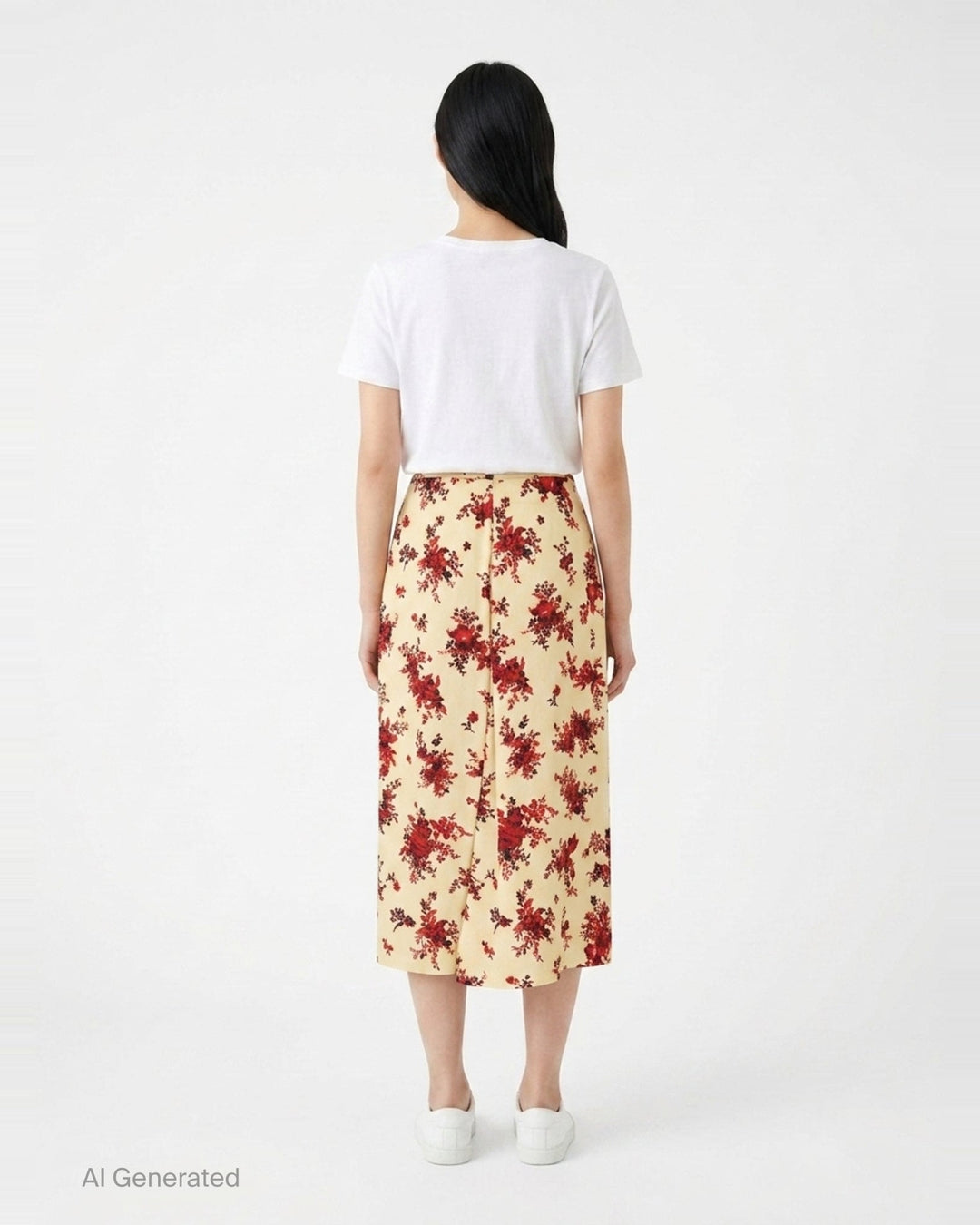 Envers Satin Midi Skirt | Jil Sander | Club21 - back
