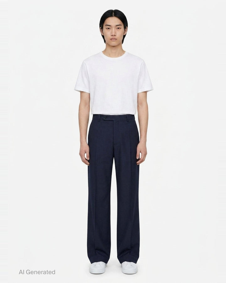 Fil-a-Fil Wide Leg Trousers | Jil Sander | Club21 - front
