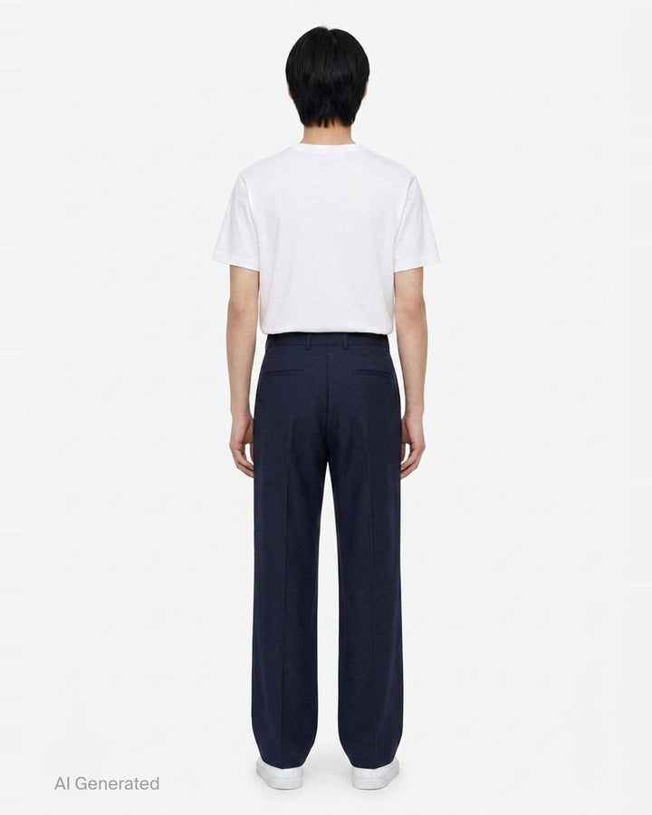 Fil-a-Fil Wide Leg Trousers | Jil Sander | Club21 - back