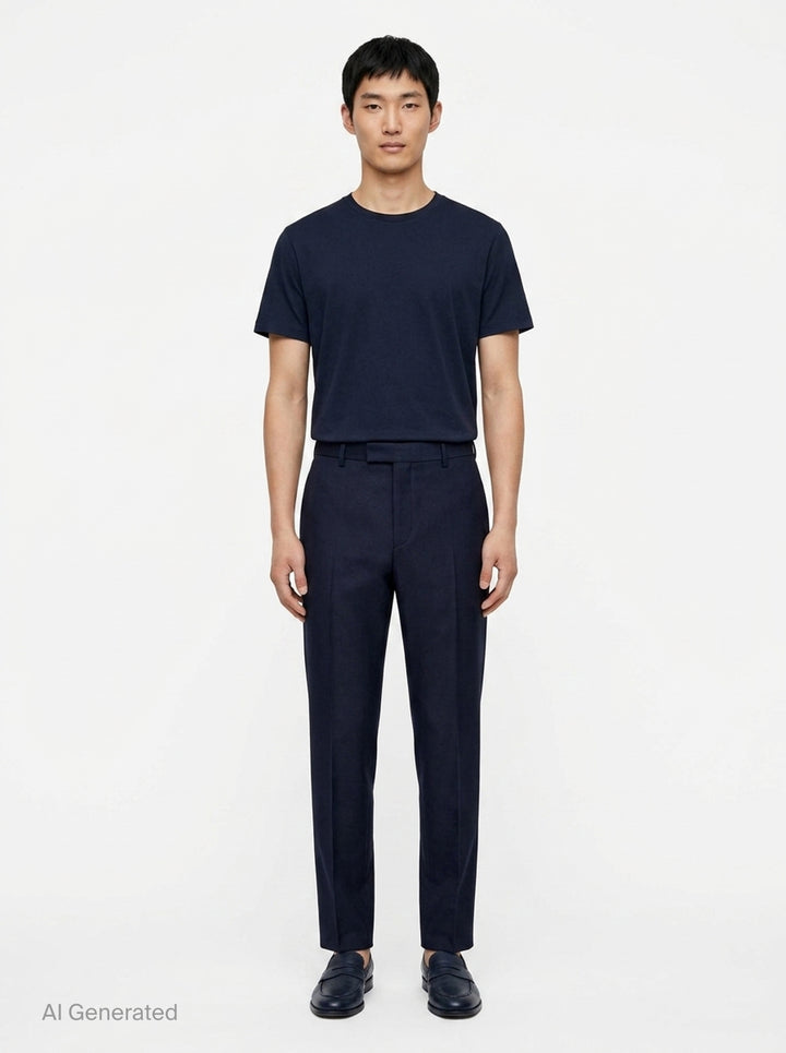 Light Brushed Wool Trousers | Jil Sander | Club21 - front
