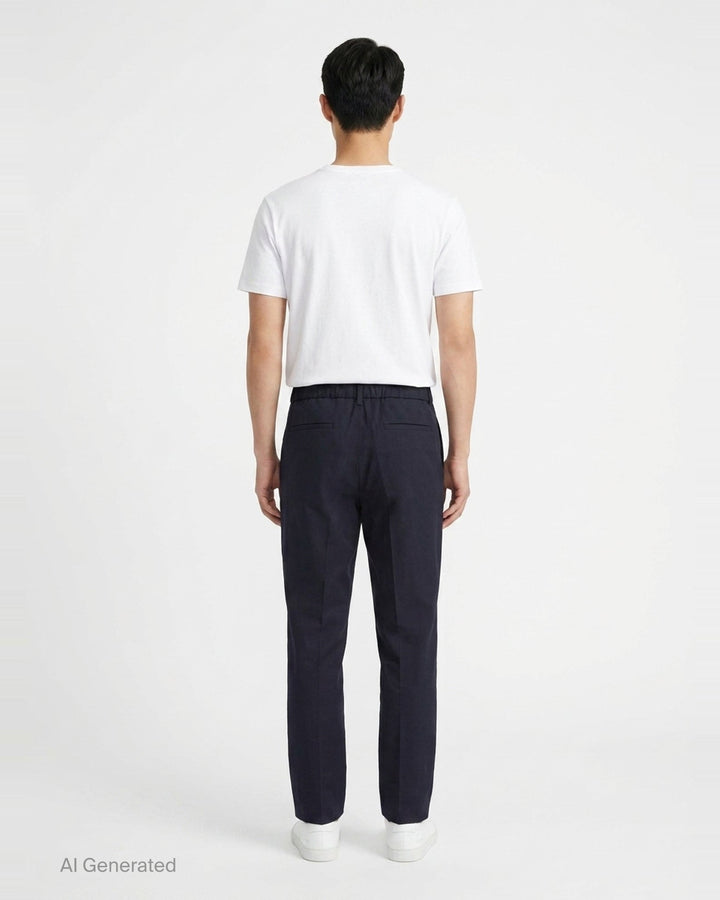 Light Brushed Wool Trousers | Jil Sander | Club21 - back