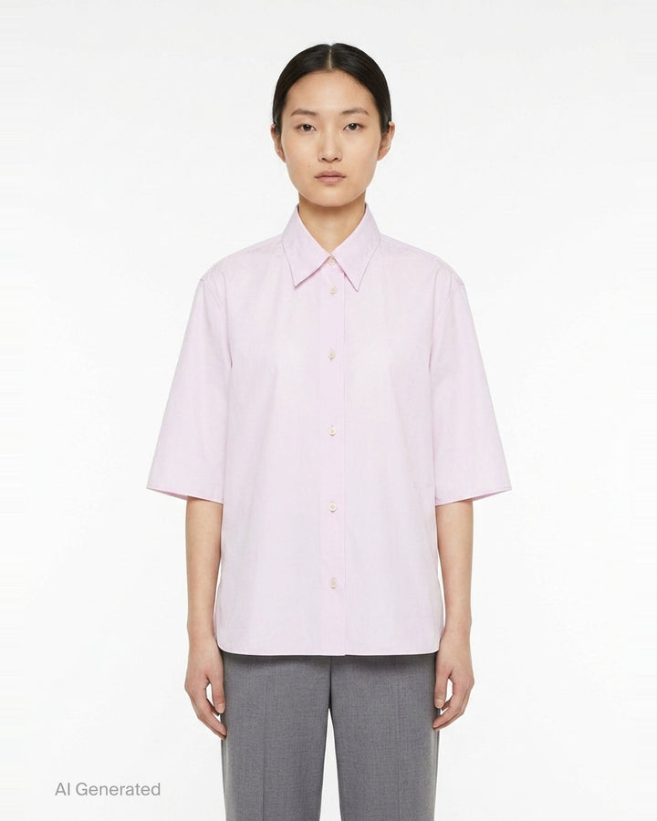 Light Cotton Poplin Shirt | Jil Sander | Club21 - front