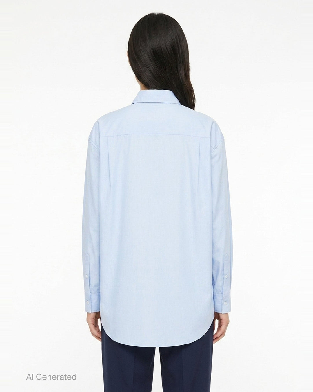 Light Fil-à-Fil Cotton Shirt | Jil Sander | Club21 - back