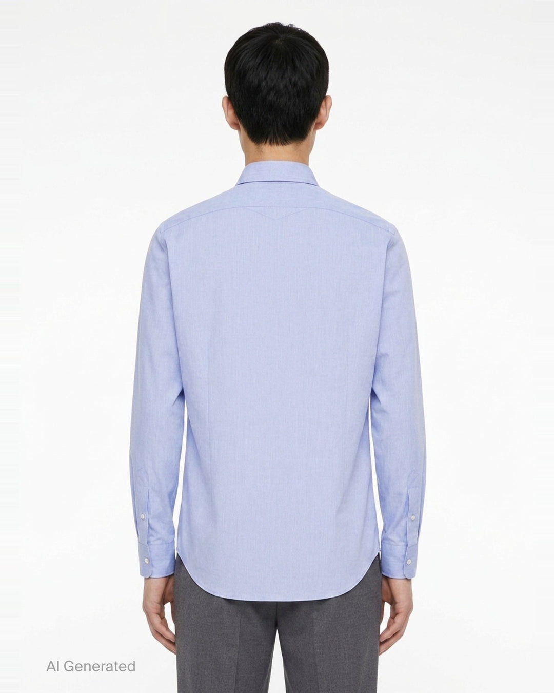 Light Long Sleeve Fil-à-Fil Shirt | Jil Sander | Club21 - back
