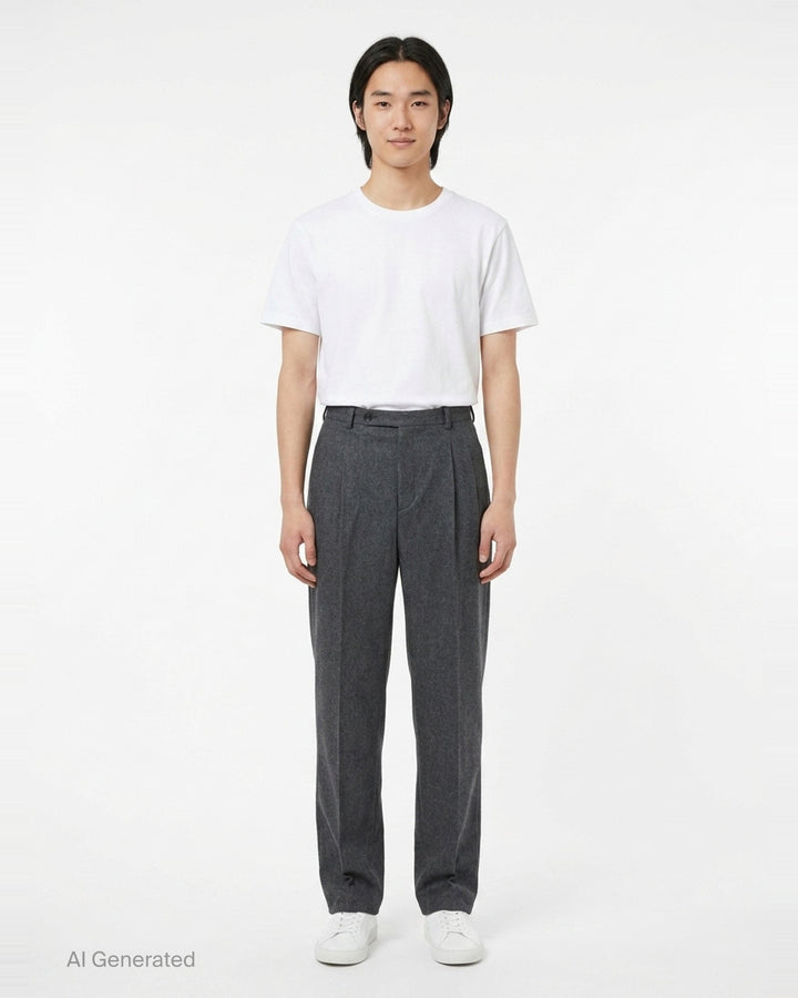 Light Merino Pleated Trousers | Jil Sander | Club21 - front