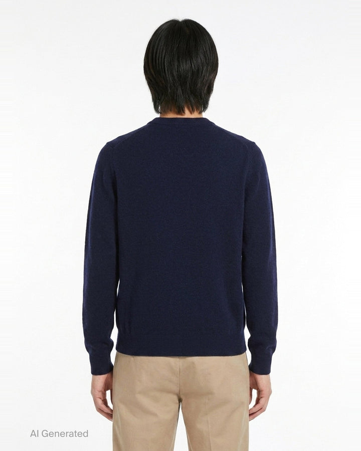 Long Sleeve Fine Wool Jumper | Jil Sander | Club21 - back