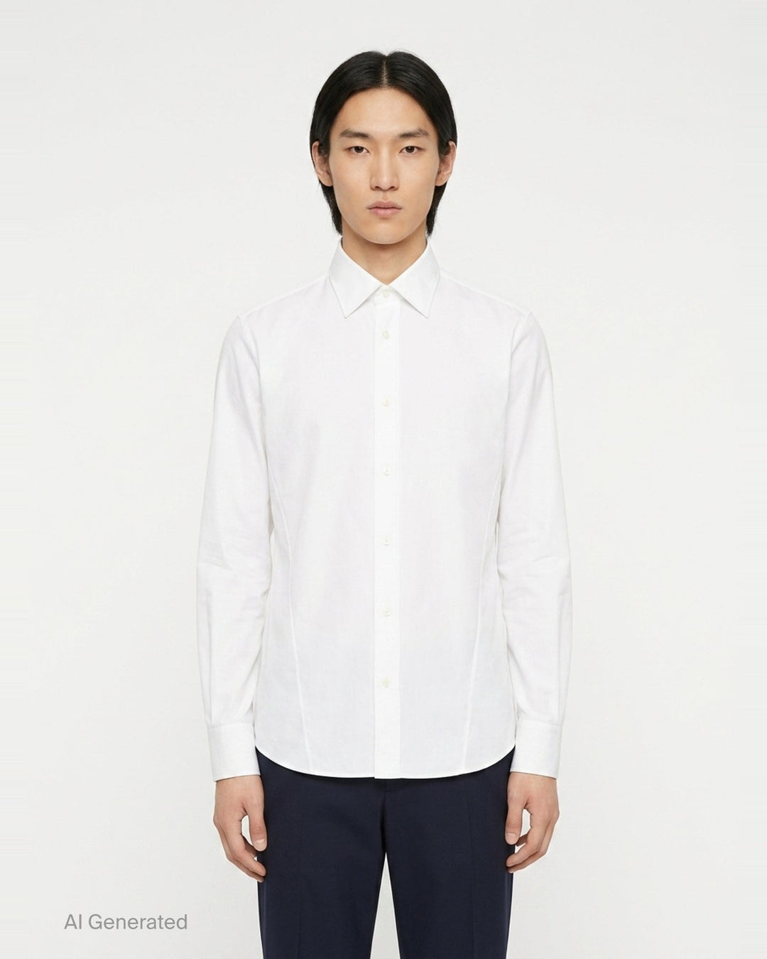 Organic Cotton Poplin Long Sleeve Shirt | Jil Sander | Club21 - front