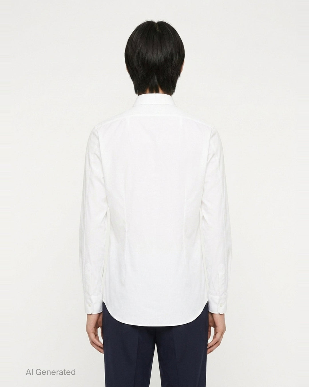 Organic Cotton Poplin Long Sleeve Shirt | Jil Sander | Club21 - back